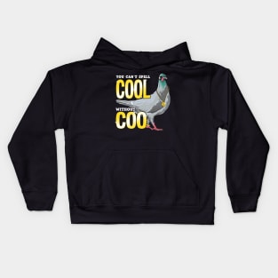 You Can't Spell Cool Without Coo Funny Pigeon Pun Kids Hoodie